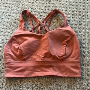 Lululemon Mauve Longline Energy Sports bra